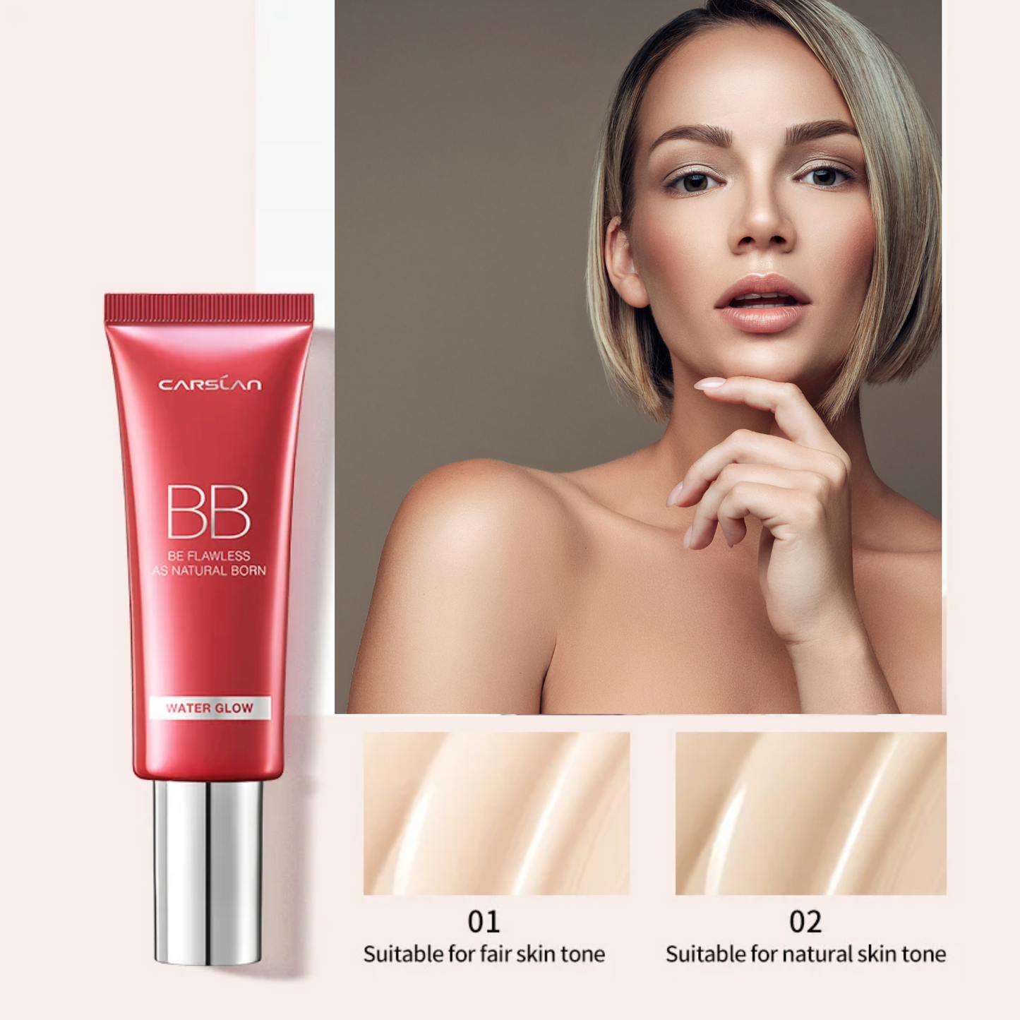 CARSLAN BB Cream Moisturizing Concealer Long Lasting Foundation - Lylamor.com