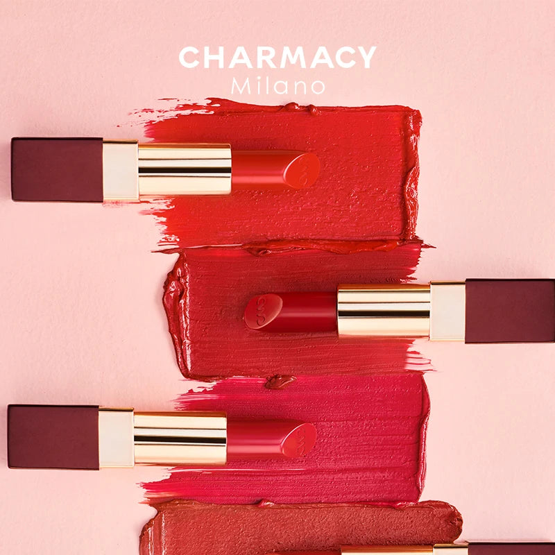 Charmacy Moisturizing Luxury Lipstick Velvet High Quality Shiny Professional Korean Makeup Cosmetic for Women - Lylamor.com