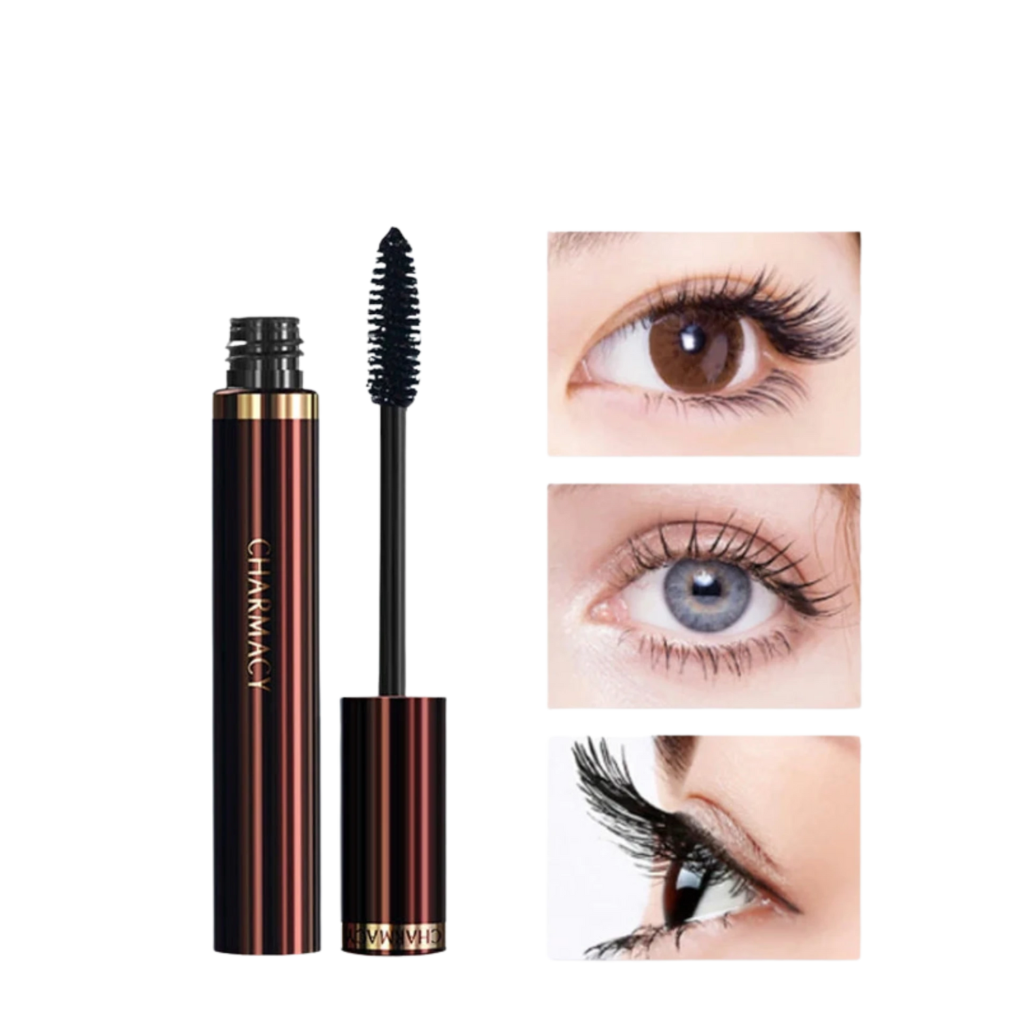 CHARMACY 3D Waterproof Mascara | Quick Dry, Lengthening & Curling