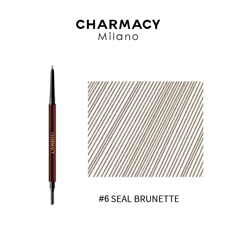 CHARMACY 6-Color Eyebrow Pencil | Long-Lasting Waterproof Brow Definer