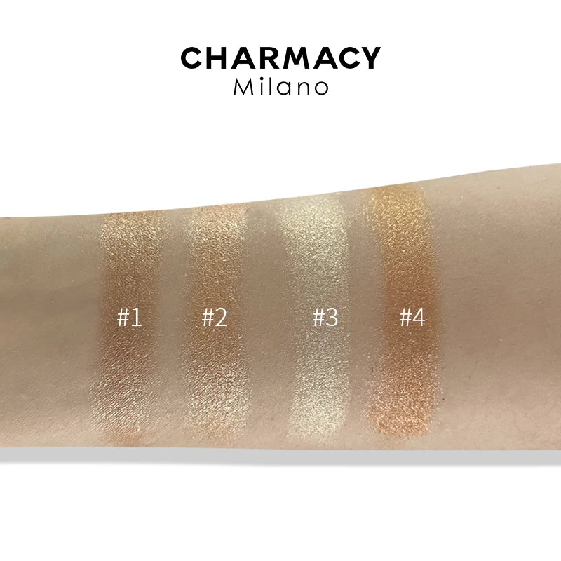 CHARMACY Shimmer Highlighter | Long-Lasting Waterproof Face makeup & Glow