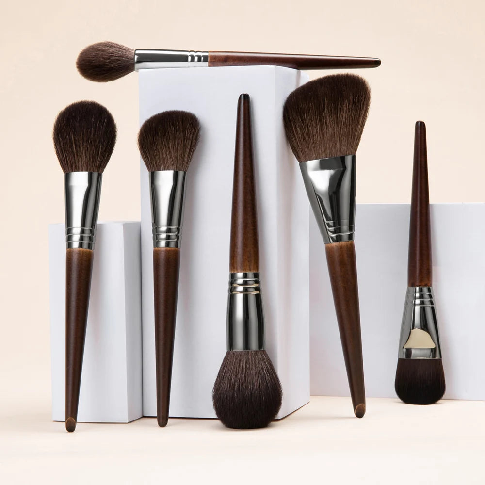Ensemble de pinceaux de maquillage en poils de chèvre naturels OVW, kit professionnel, pinceaux de maquillage, estompeurs, estompeurs, estompeurs
