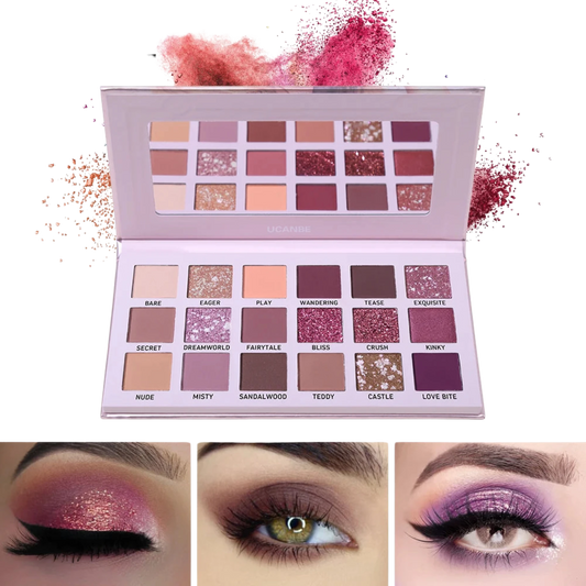 UCANBE Eyeshadow Palette Set – 2pcs Matte Shimmer Glitter Pigment Makeup - Lylamor.com