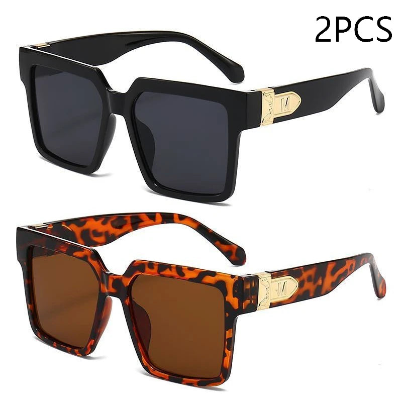 Luxury Square Oversized Sunglasses – 2025 Fashion UV400 Unisex Shades