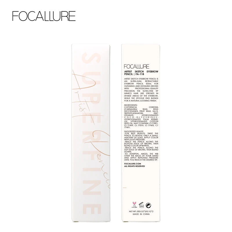 FOCALLURE Ultra-Fine Eyebrow Pencil – Waterproof, Long-lasting Brow Enhancer Pen - Lylamor.com