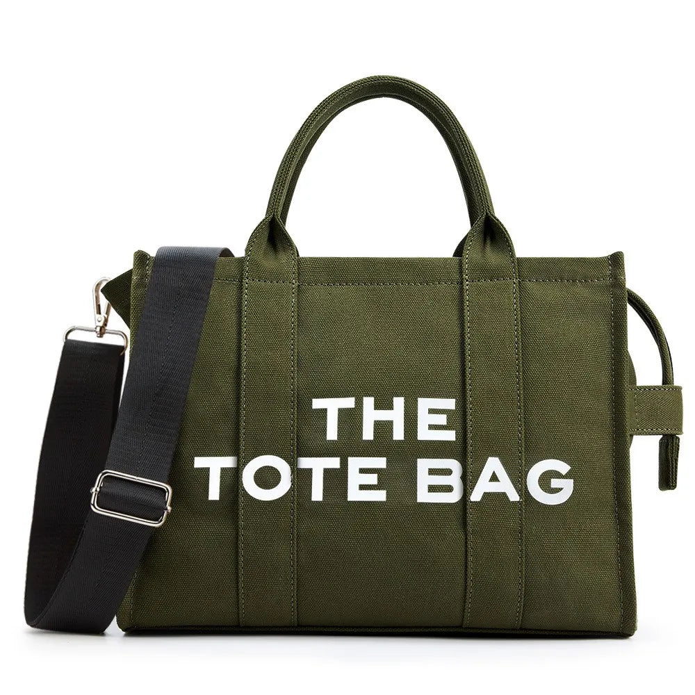 THE TOTE BAG – Designer Large Capacity Canvas Handbag w/ Adjustable Shoulder & Crossbody Strap