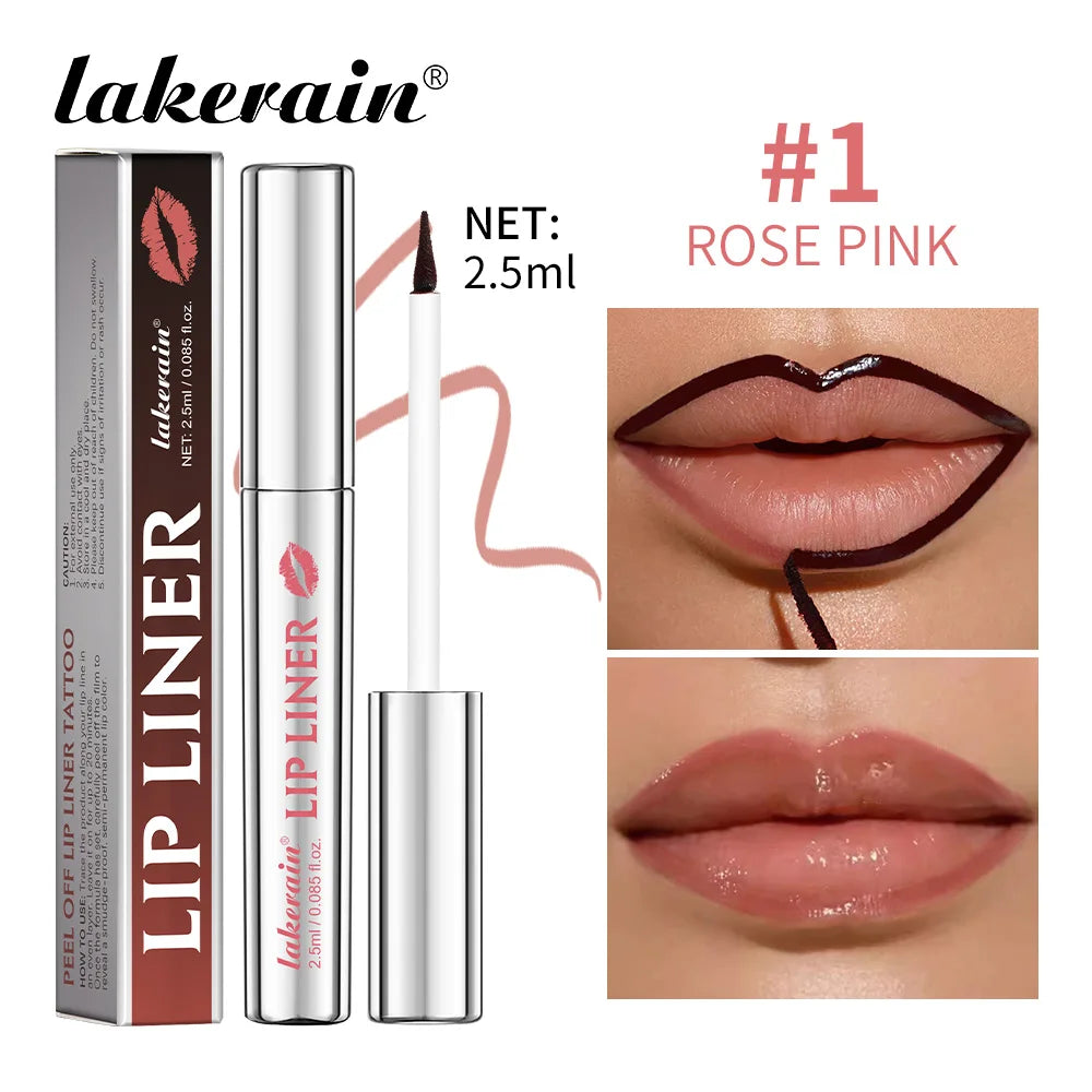 Lakerain 4 Color Peel Off Lip Liner – Long Lasting, Waterproof, Smudge-Proof, Hydrating Lip - Lylamor.com
