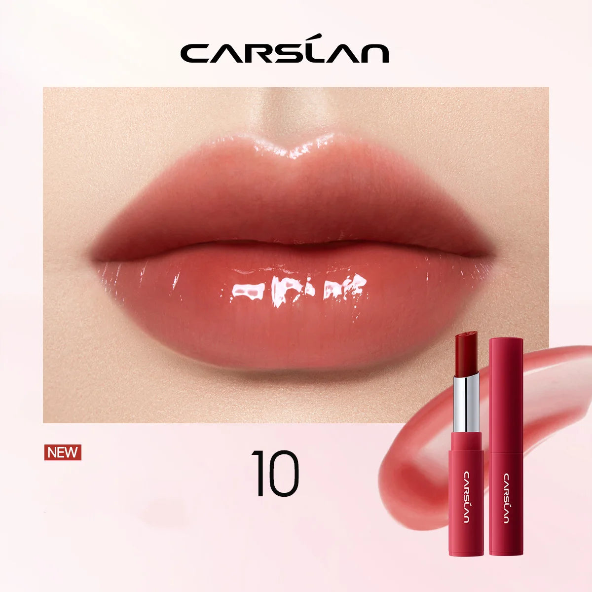 CARSLAN Color Lip Balm Flower Essence Moisturizing Lip Tint Gloss Plumper Lip Care - Lylamor.com