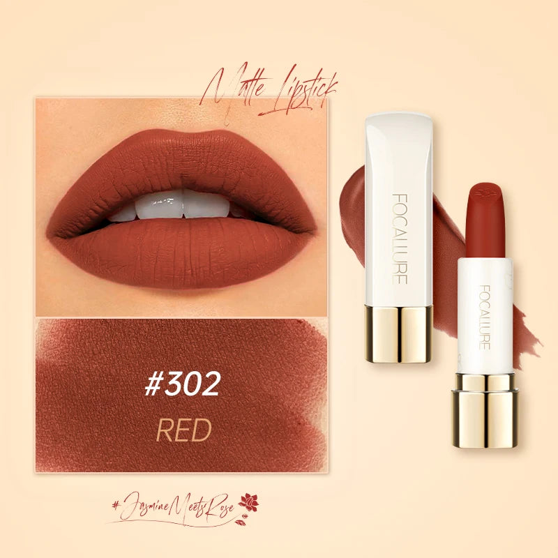 FOCALLURE 16 Shades Matte Lipstick – Long-Lasting, Waterproof & High-Pigment Lip Color for Women - Lylamor.com