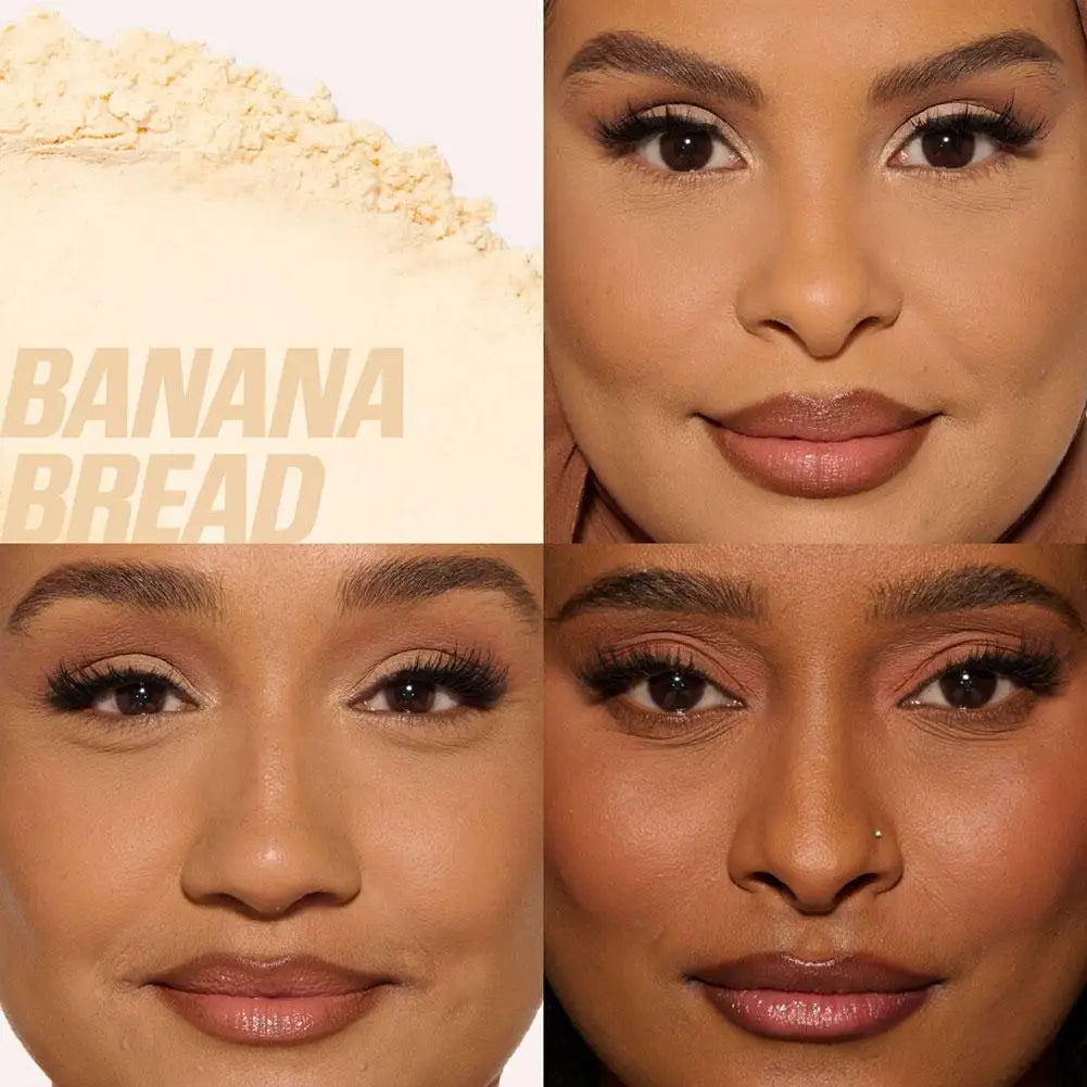 Oil Control Matte Brighten Loose Powder Huda Loose Baking Setting Powder Long Lasting Waterproof 4 Color Loose Powder Cosmetic