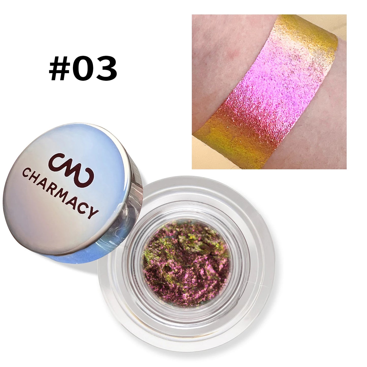 Chameleon 10-Color Eyeshadow Gel – Duochrome Glitter, Long-Lasting & High Pigment