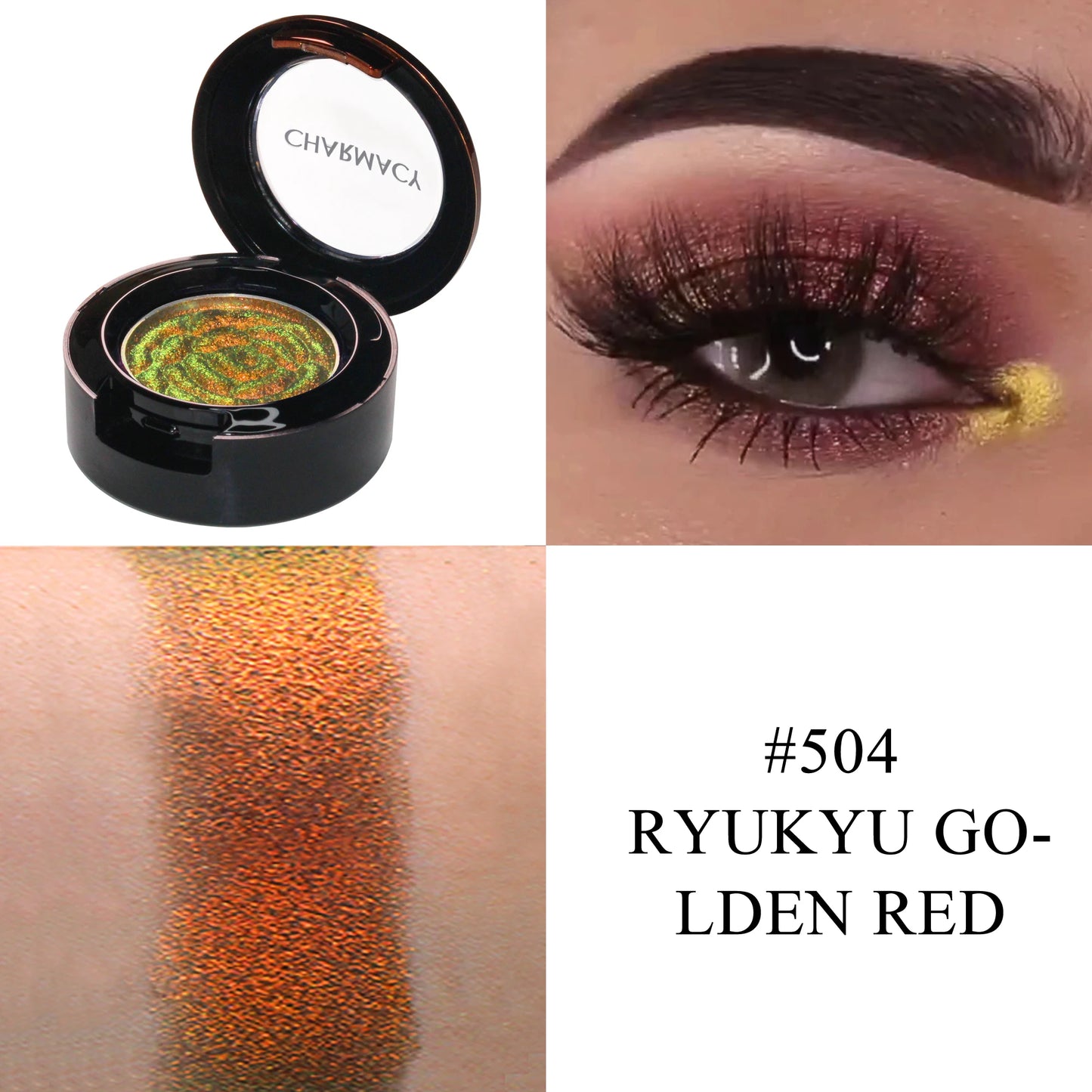 CHARMACY Duochrome Chameleon Eyeshadow – Long-lasting, Waterproof Glitter Pigment - Lylamor.com