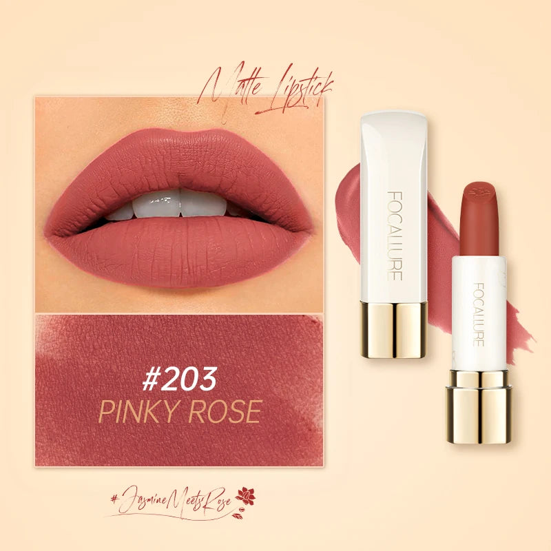 FOCALLURE 16 Shades Matte Lipstick – Long-Lasting, Waterproof & High-Pigment Lip Color for Women - Lylamor.com