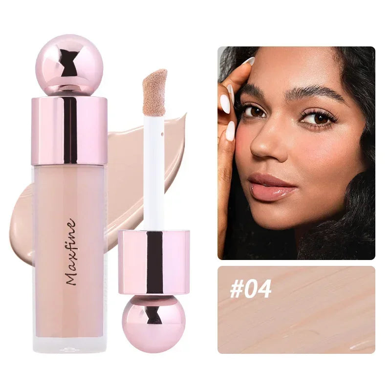 Cream Concealer Full Coverage Foundation Cream For Dark Skin Oil-Control Korean Moisturizing Foundation Lasting Base Makeup