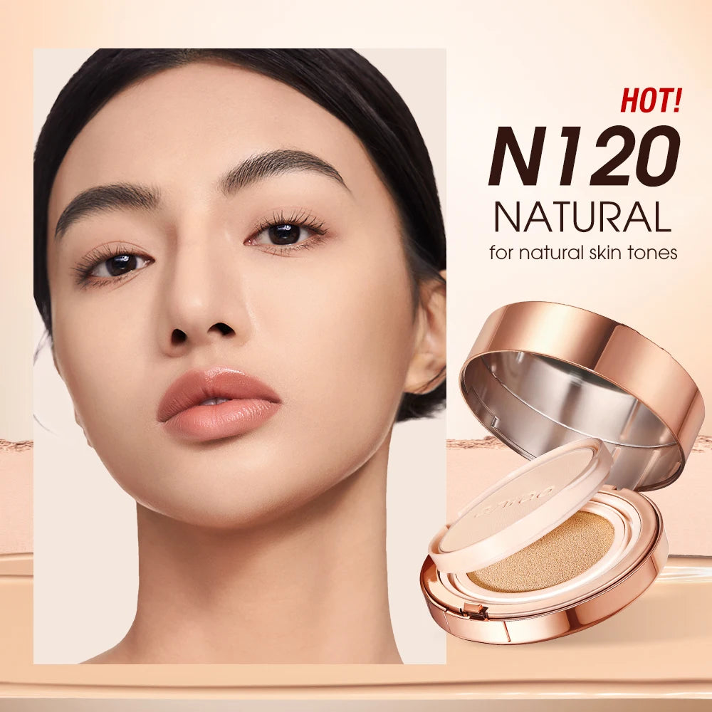 Air Cushion BB Cream & Face Powder 2-in-1 – High Coverage, Oil-Control & Concealer Compact