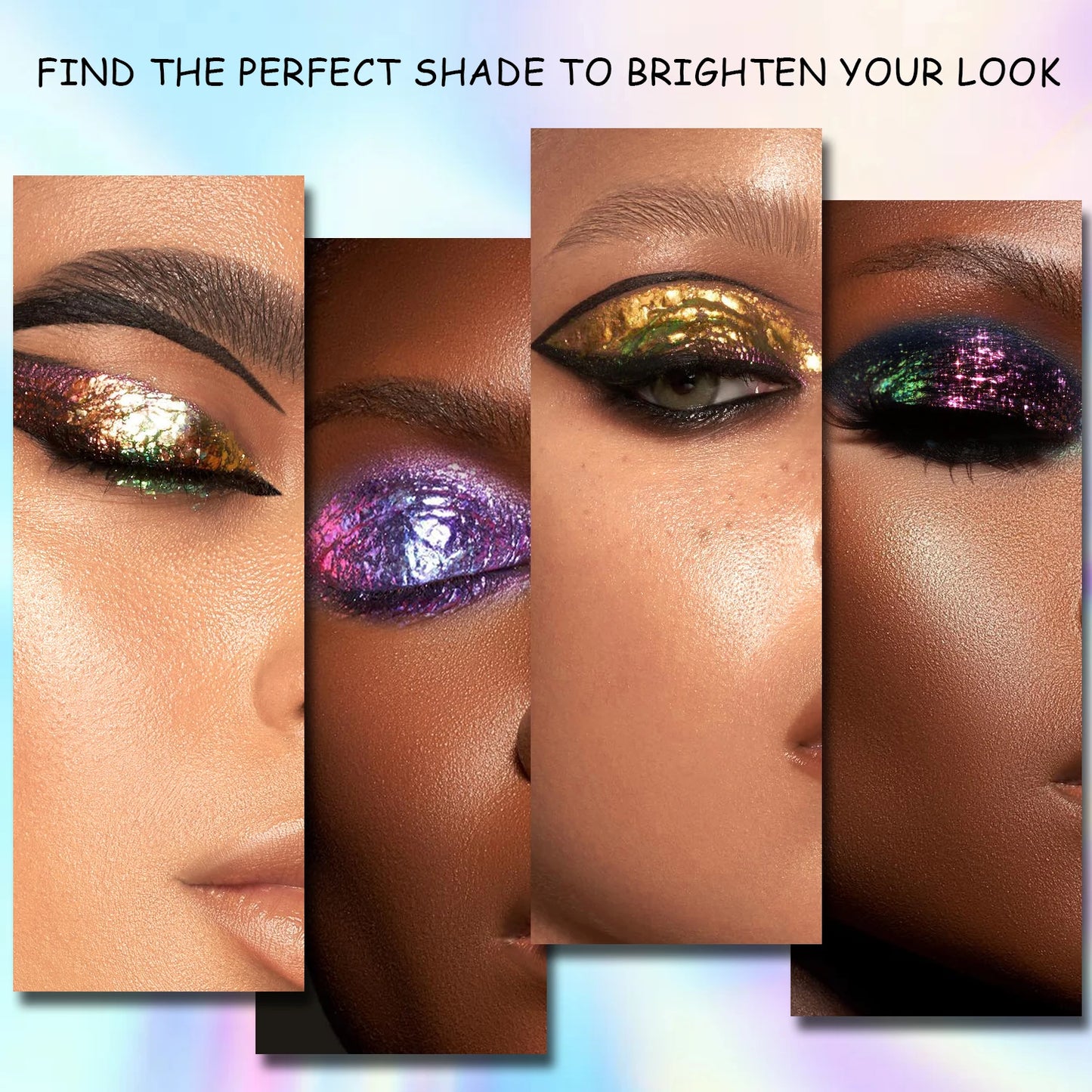 CHARMACY Multichrome Gel Liquid Glitter Eyeshadow – Long Lasting, Waterproof, High Pigment Shimmer Eye Makeup - Lylamor.com