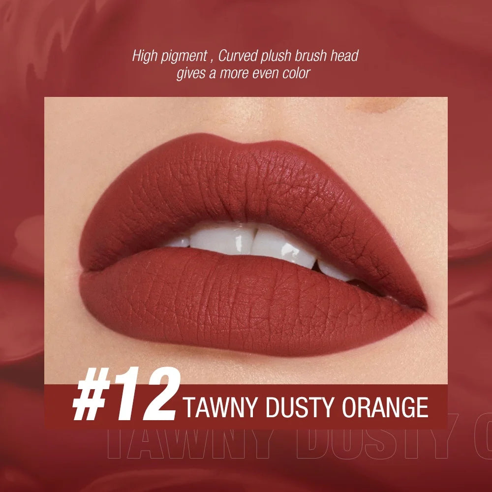 Liquid Matte Lipstick – 12 Colors Waterproof Long-Lasting Lip Glaze