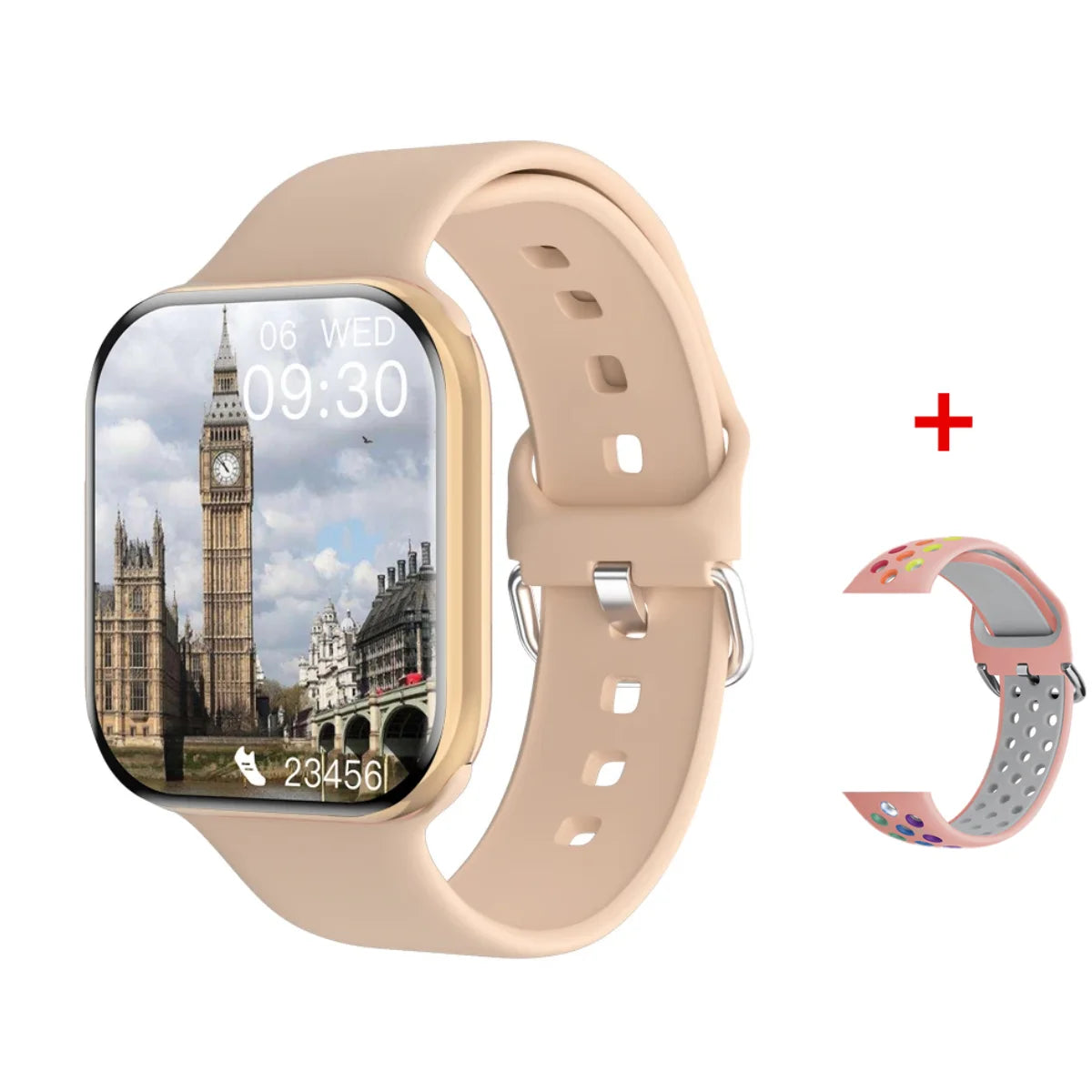 App GPS Watch 10 Smart Watch NFC Men HD AMOLED Memory Music 3D Surround Bluetooth Call Waterproof Smartwatch Woman