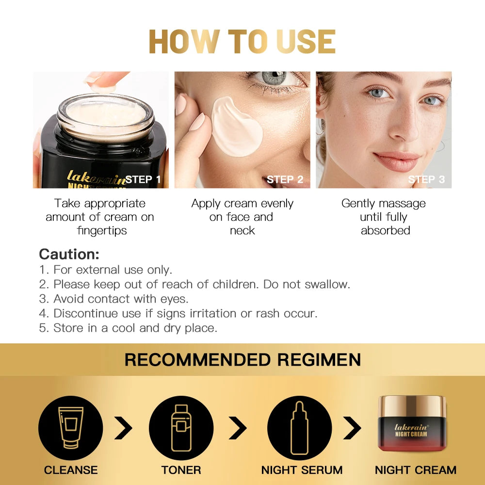 Midnight Cream Face and Neck Care Firming Anti-Wrinkle Moisturizing Night Cream - Lylamor.com