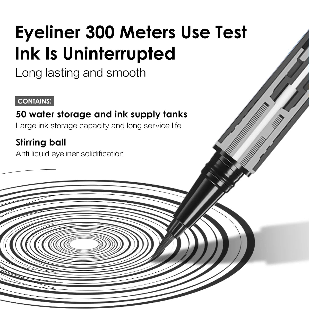 CARSLAN Liquid Eyeliner Pen – Waterproof, Quick-Dry & Smudgeproof Long-Lasting Eye Makeup - Lylamor.com