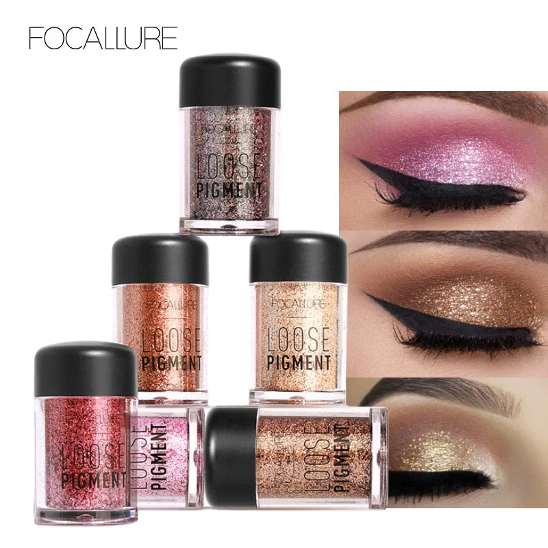 FOCALLURE 18 Colors Glitter Eyeshadow Palette – Waterproof Shimmer, Matte & Metallic Eye Makeup for Women - Lylamor.com