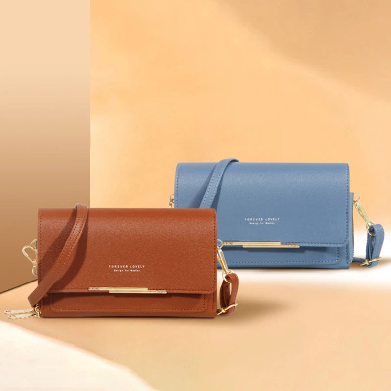 Sac portefeuille à bandoulière pour femme – Organiseur multi-cartes et bandoulière pour téléphone
