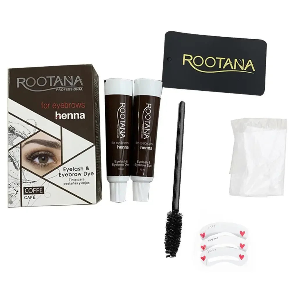 HENNA EYEBROWS TINT Professional Brow Dye Cream Makeup Waterproof Long-lasting Dye Tattoo Cream Henna Eyebrow