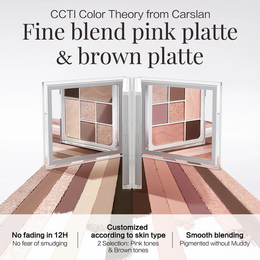 CARSLAN 7-Color Soft Mist Eyeshadow Palette – Long-Lasting Glitter & Matte - Lylamor.com