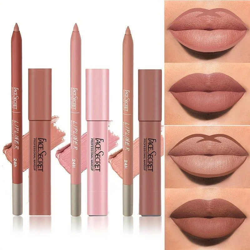 Matte Lipliner & Lipstick Set – Waterproof, Long-Lasting Lip Makeup