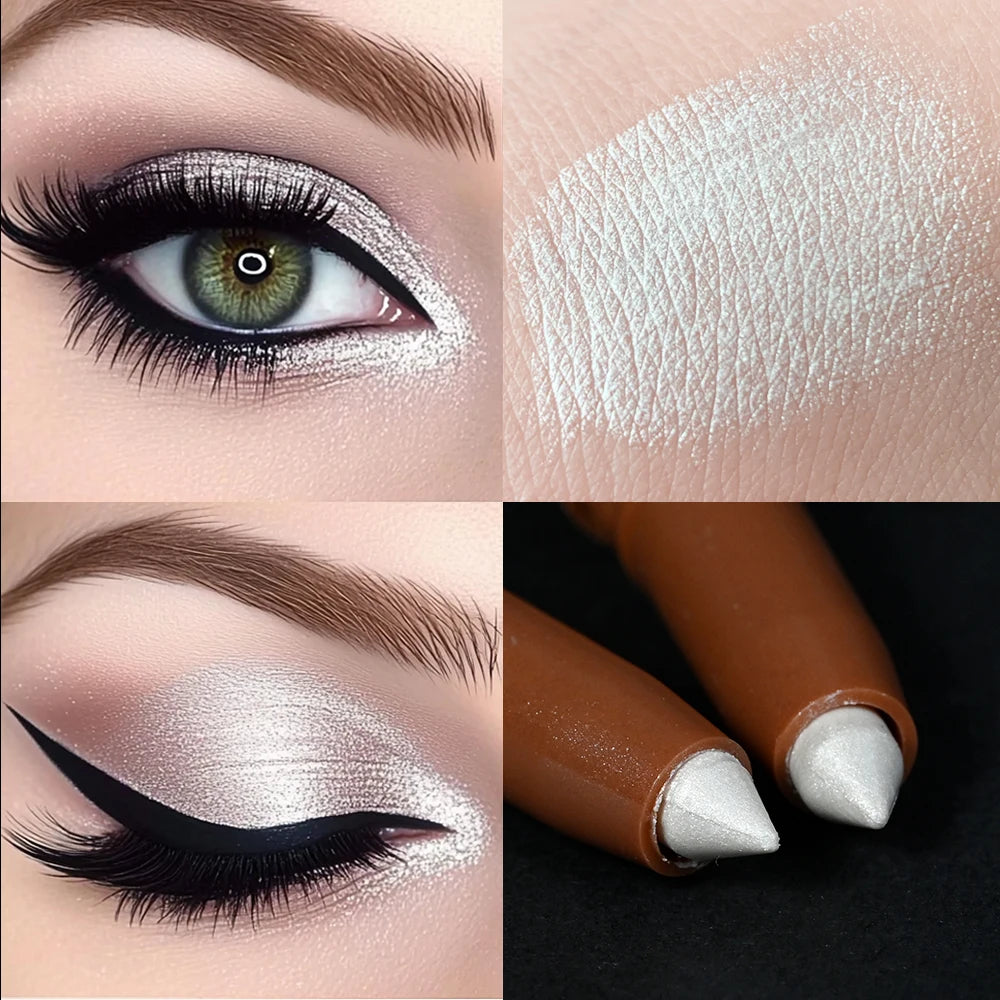 Shimmering Eyeshadow Highlight Stick – Glitter White Pencil for Bright Eyes - Lylamor.com