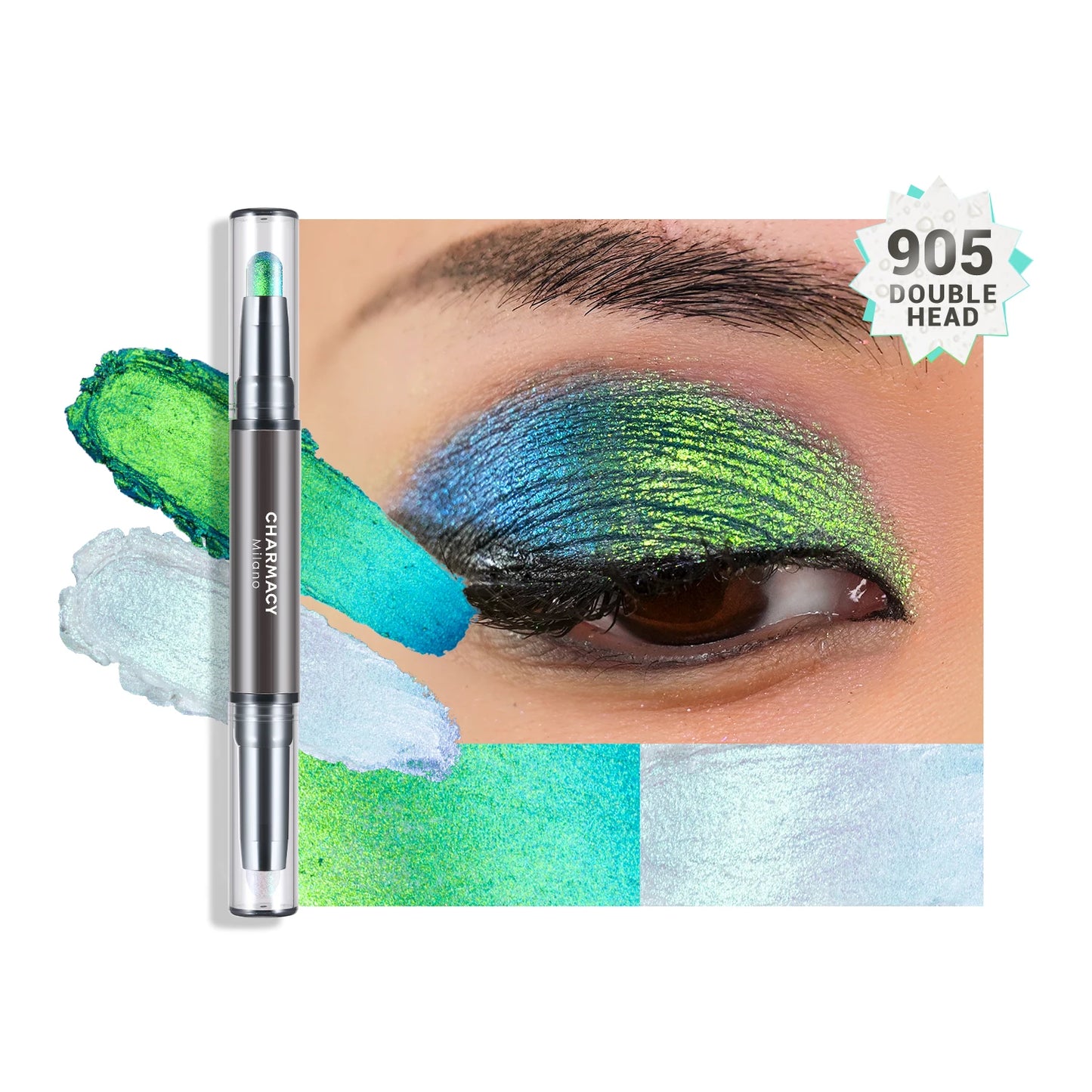 2-In-1 Duochrome Eyeshadow Pen – Glitter & Highlighter Stick