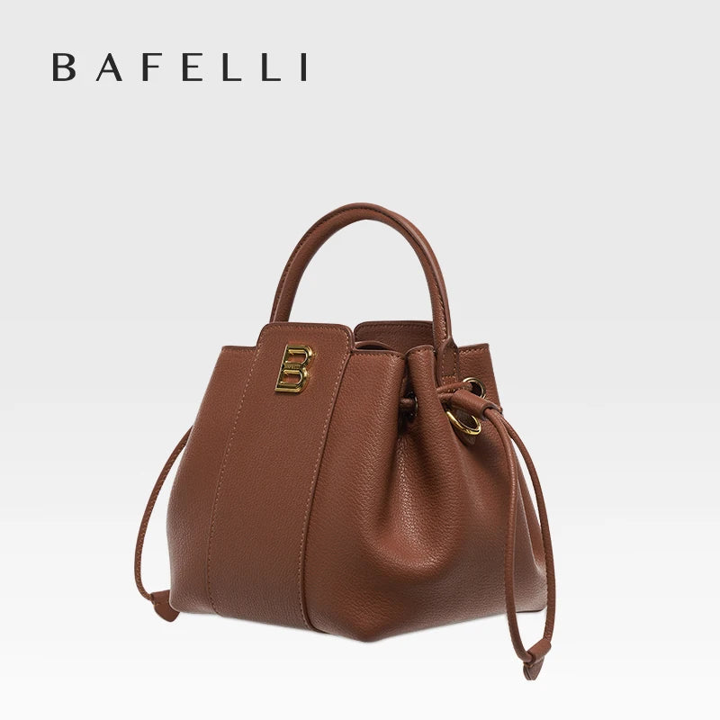 BAFELLI Soft Split Fashion Leather Bag with Hasp Closure – Versatile Casual Shoulder Purse - Lylamor.com
