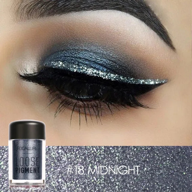 FOCALLURE 18 Colors Glitter Eyeshadow Palette – Waterproof Shimmer, Matte & Metallic Eye Makeup for Women - Lylamor.com