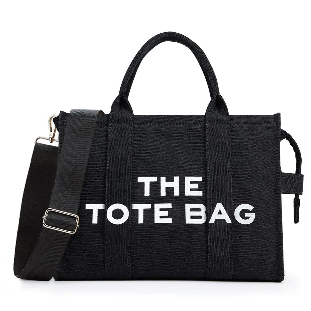 THE TOTE BAG – Designer Large Capacity Canvas Handbag w/ Adjustable Shoulder & Crossbody Strap
