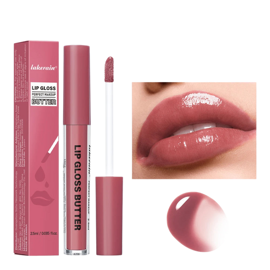 Lakerain Lip Gloss Butter Long Lasting Non-stick Beauty Waterproof Lip Stain Makeup Plumping Hydrating Lip Gloss Cosmetics - Lylamor.com