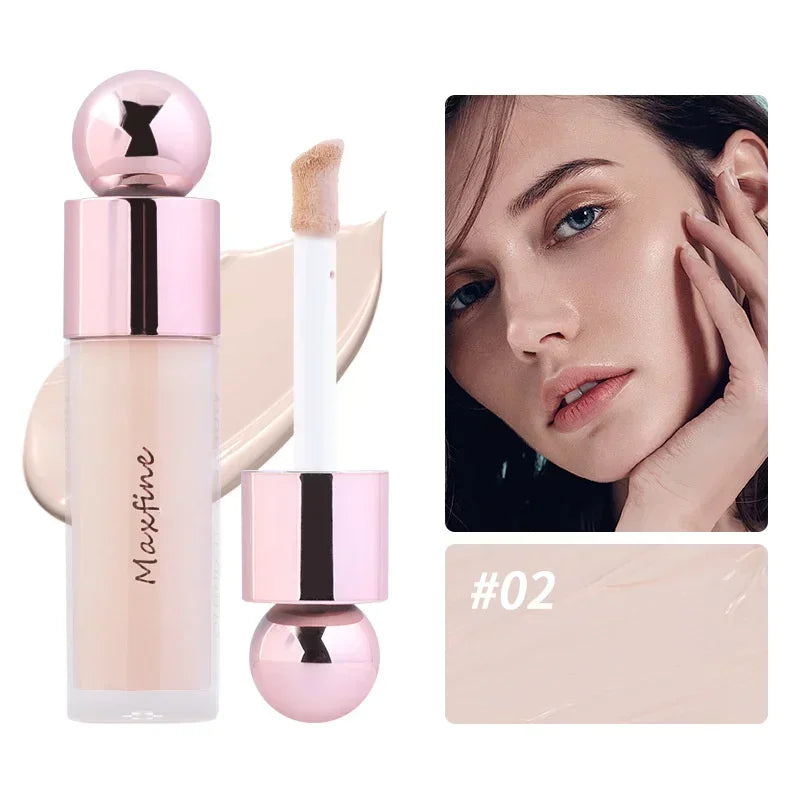 Cream Concealer Full Coverage Foundation Cream For Dark Skin Oil-Control Korean Moisturizing Foundation Lasting Base Makeup