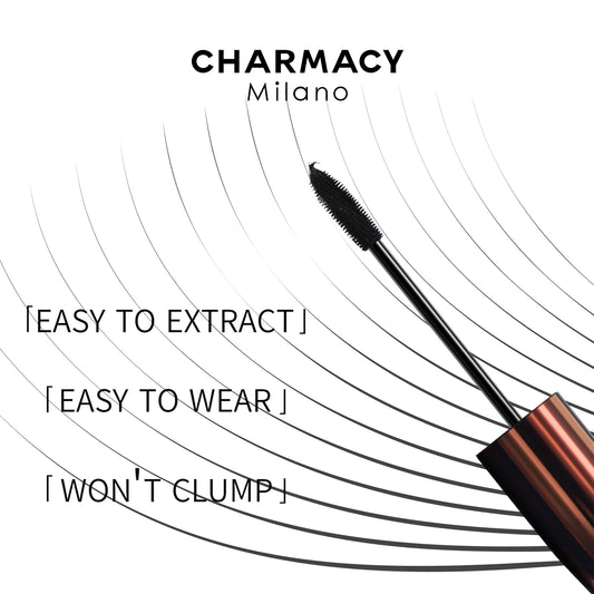 CHARMACY Black Mascara – 3D Volume, Lengthening & Waterproof Eye Makeup - Lylamor.com