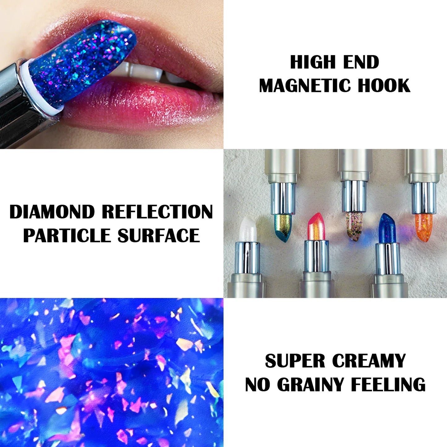 Magicolor Star Glow Lipstick – 6 Colors, PH Color-Changing Lip Gloss for Moisturized Radiant Lips