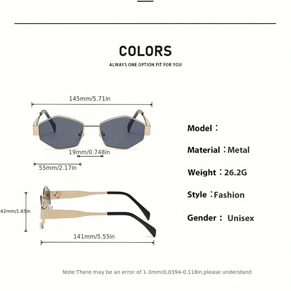 Vintage Punk Style Sunglasses Men Retro Round Metal Frame Women Sun Glasses Fashion Eyewear