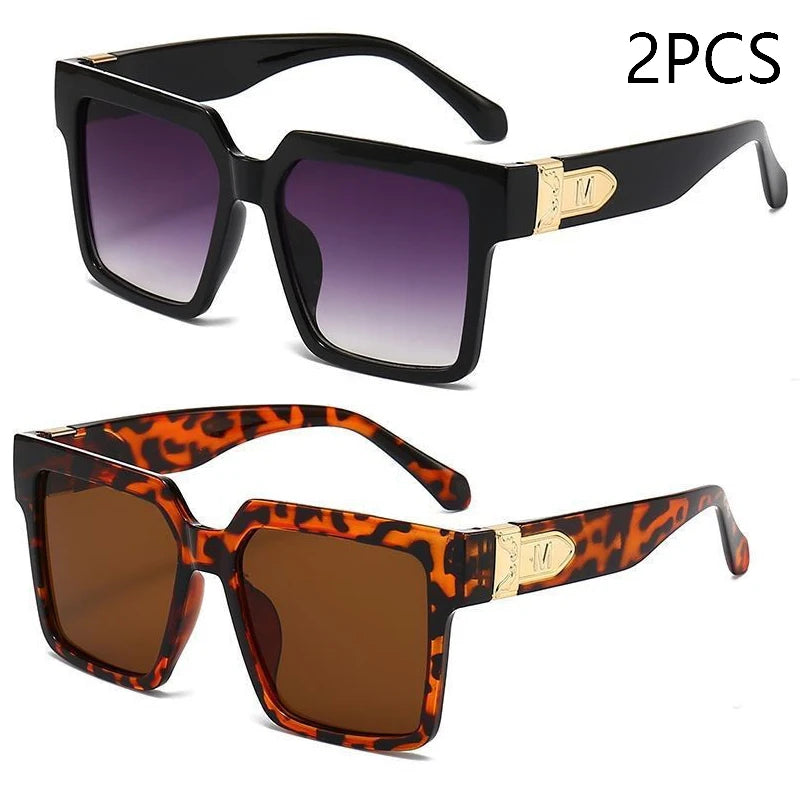Luxury Square Oversized Sunglasses – 2025 Fashion UV400 Unisex Shades