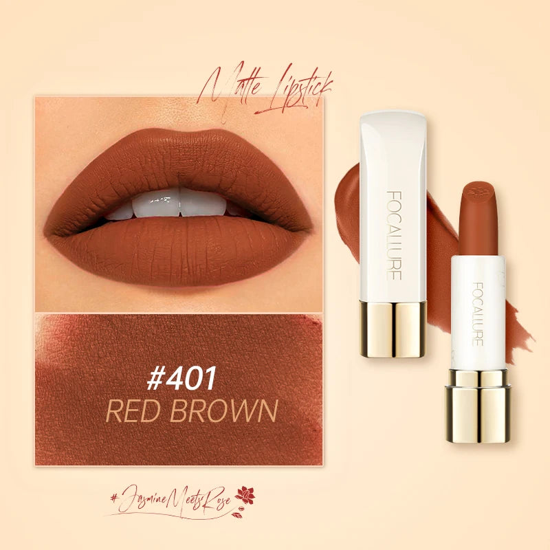 FOCALLURE 16 Shades Matte Lipstick – Long-Lasting, Waterproof & High-Pigment Lip Color for Women - Lylamor.com