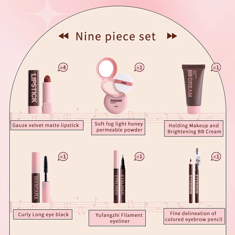 HiVi Makeup Gift Box - Limited Edition Lipstick & Powder Set