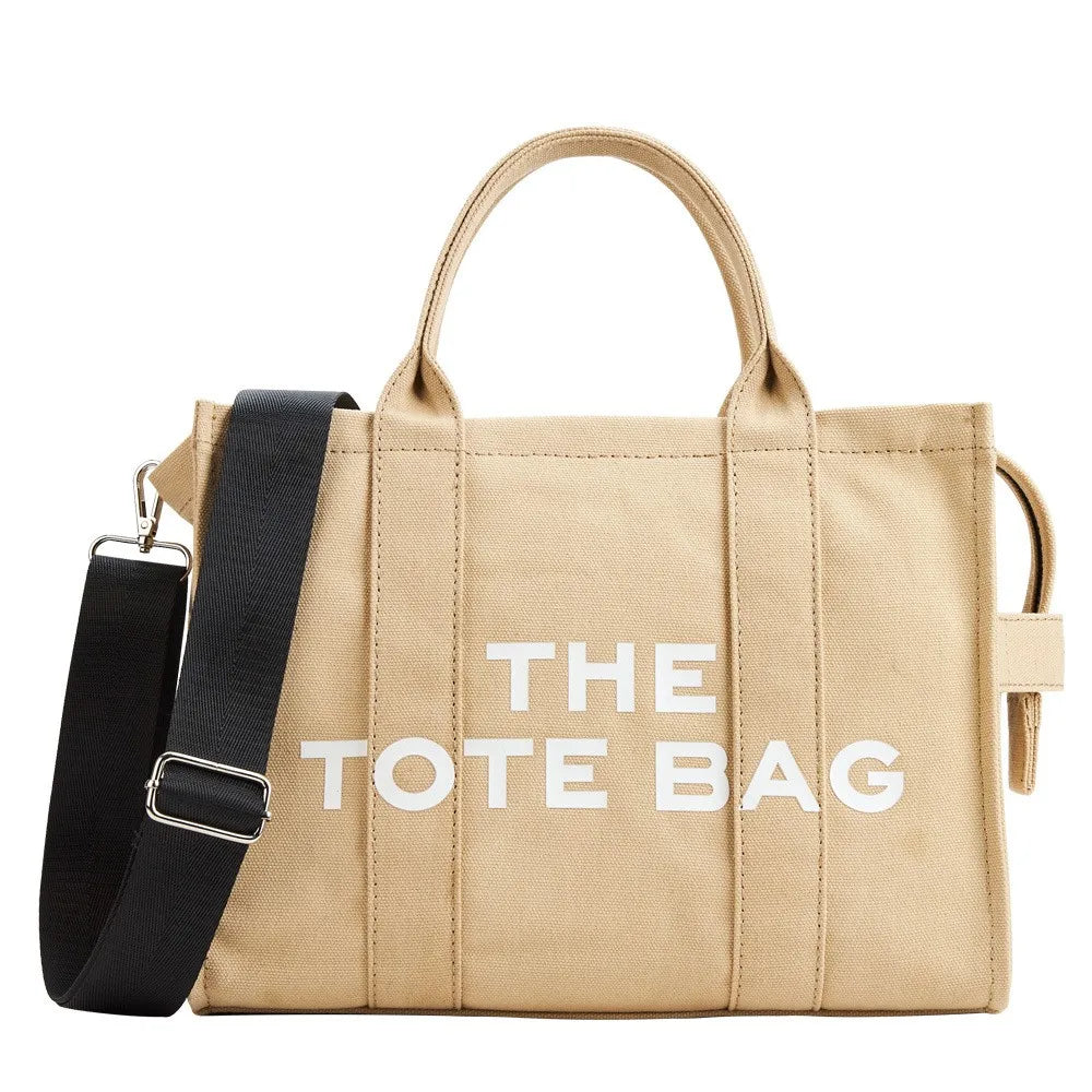 THE TOTE BAG – Designer Large Capacity Canvas Handbag w/ Adjustable Shoulder & Crossbody Strap