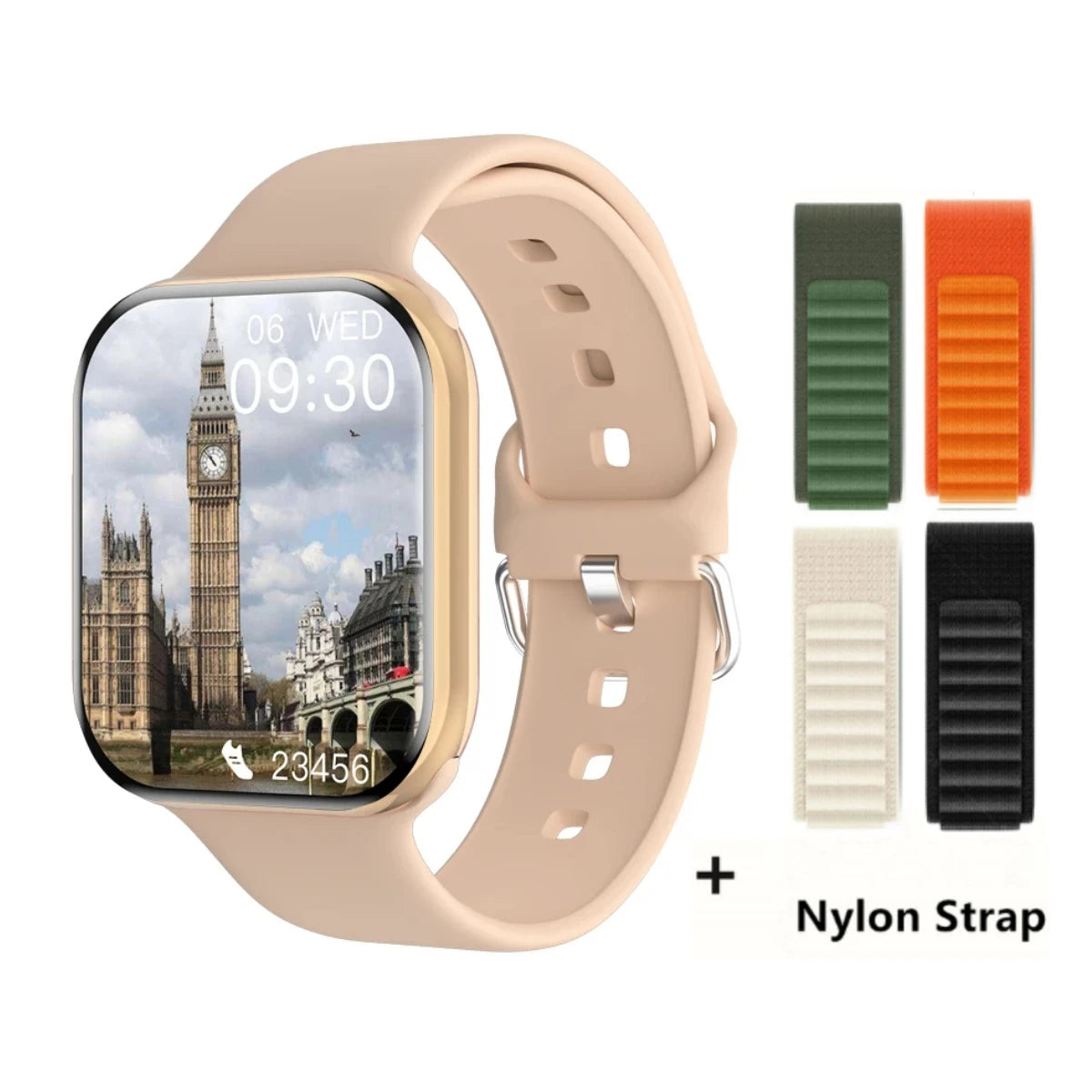 App GPS Watch 10 Smart Watch NFC Men HD AMOLED Memory Music 3D Surround Bluetooth Call Waterproof Smartwatch Woman