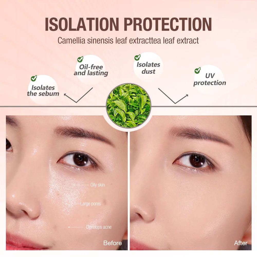 20ml Der.J Zero Pore Smooth Skin Face Base Makeup Primer Bright Oil-free Long-lasting UV Isolation Protection - Lylamor.com