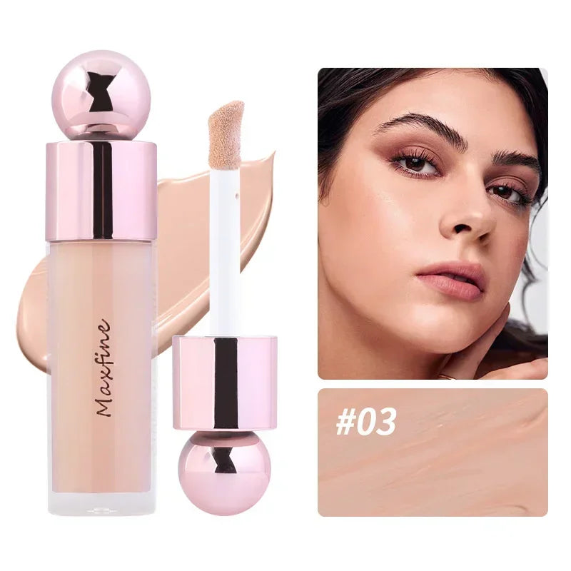 Cream Concealer Full Coverage Foundation Cream For Dark Skin Oil-Control Korean Moisturizing Foundation Lasting Base Makeup