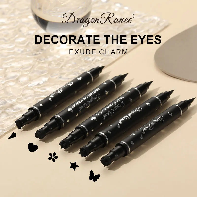 Eyeliner Dragon Ranee Double Head Star Seal - Waterproof et anti-bavures