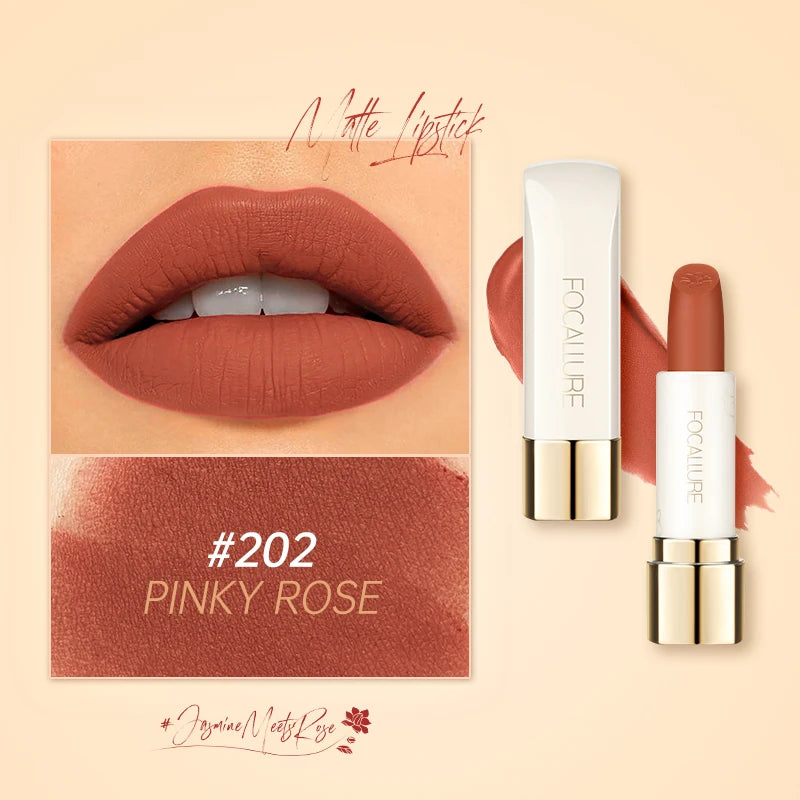 FOCALLURE 16 Shades Matte Lipstick – Long-Lasting, Waterproof & High-Pigment Lip Color for Women - Lylamor.com