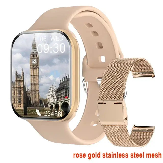 App GPS Watch 10 Smart Watch NFC Men HD AMOLED Memory Music 3D Surround Bluetooth Call Waterproof Smartwatch Woman