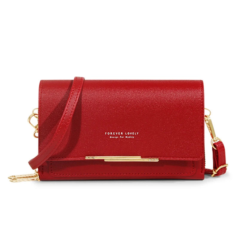 Sac portefeuille à bandoulière pour femme – Organiseur multi-cartes et bandoulière pour téléphone